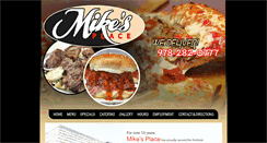 Desktop Screenshot of mikesplacepizza.com