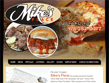 Tablet Screenshot of mikesplacepizza.com